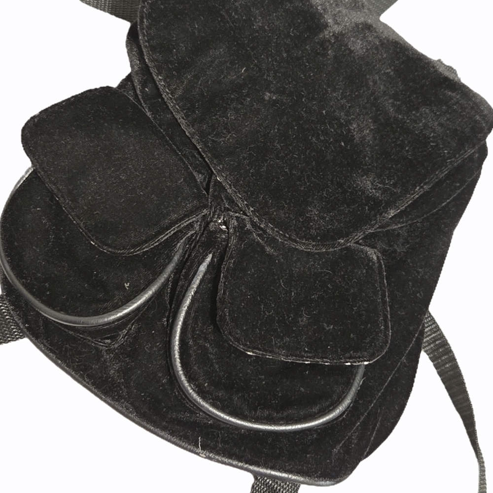Black Velvet Backpack
